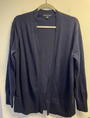 Cárdigan Suéter Brooks Brothers Manga Larga Azul Marino Frente Abierto Grande Clásico Foto 1 de 4