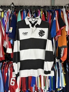 CAMISA DE RUGBY DE LOS BARBARIANOS FC CAMISETA ALGODÓN COMERCIANTES TALLA L ADULTO 2010 2011 - Imagen 1 de 9