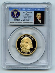 2007 S $1 James Madison Dollar PCGS PR70DCAM - Picture 1 of 2
