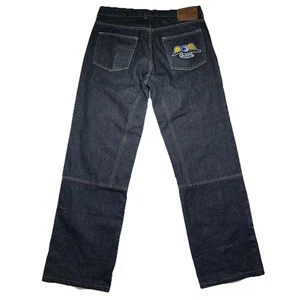 VTG Von Dutch Greaser Jeans 36x32 Double Knee Flying Eyeball Embroidered Pocket - Picture 1 of 7