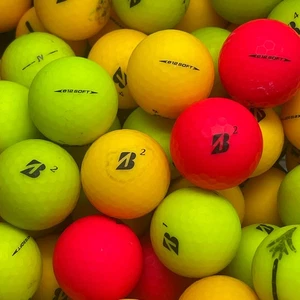 50 Matte Color Bridgestone e12 Soft Used Golf Balls Mixed Colors – 2A Grade Shag - Picture 1 of 6