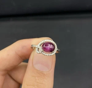 Wunderschöner natürlicher Rubin Stein Ring in 925 Silber für Sie kaufen  - Bild 1 von 5