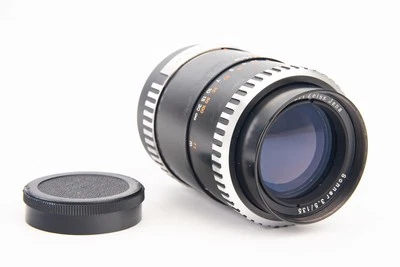 M42 Mount Carl Zeiss Jena Sonnar 135mm f/3.5 Zebra MF Telephoto Lens w Cap V22 - Image 1 of 4