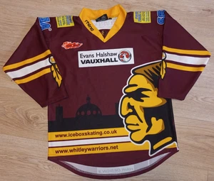 2014/15 Whitley Warriors Hockey Trikot SEGA Größe S weinrot/gold/weiß - Bild 1 von 7
