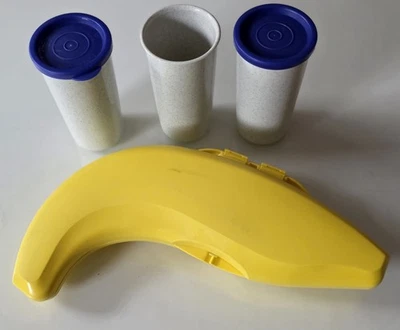 Tupperware Banana Joe Banane Obstbox Frühstücksbox Bananenbox Dosen - Bild 1 von 3