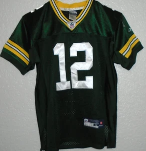 Camiseta deportiva Reebok Green Bay Packers Aaron Rodgers #12 NFL juvenil mediana - Imagen 1 de 3
