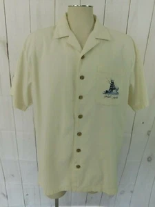 Camisa con botones de pesca Reel Legends marfil beige Grand Slam marlín - L - Imagen 1 de 6