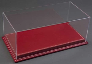 Atlantic Case Mulhouse 1:24 Acrylic Model Display Case Red Leather Base 10078 - Picture 1 of 3
