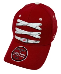 Zephyr NHL Detroit Red Wings Lacer "Original" Curved Bill Stretch Fit Hat NWT - Picture 1 of 6