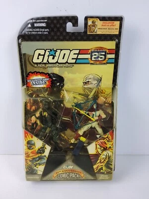 G.I. Juego de figuras Joe Comic Pack 25 aniversario Snake Eyes vs Storm Shadow 2007 Foto 1 de 4