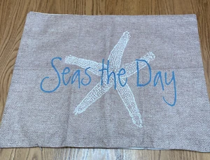 Emvency Throw Pillow Cover Seas The Day Vintage Beach Starfish On Canvas - Picture 1 of 6