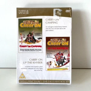 Carry On Films DVD Box Set: 2 Classics Carry On Camping + Carry On Up The Khyber - Picture 1 of 3