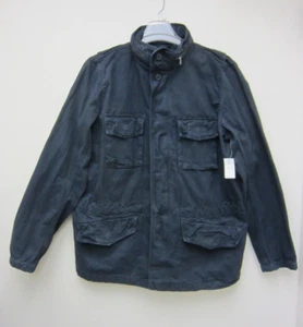 NWT 2015 Gap Fatigue Utility Jacket Navy Blue W Storage Zip Pouch Hood "XL TALL" - Picture 1 of 18
