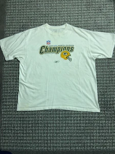 Camisa de fútbol americano Green Bay Packers 2XL XXL blanca 2007 NFC campeones NFL para hombre GB - Imagen 1 de 11