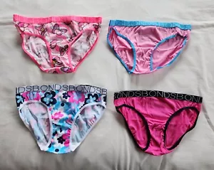 Bonds UXY4HA K4E Fly By Butterfly Girls Classic Bikini Brief 4 Pack Size 14/16 - Picture 1 of 6