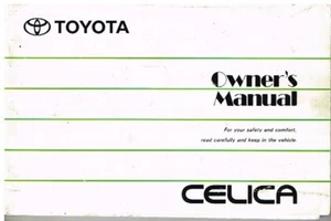 TOYOTA CELICA Mk6 (ST200) 1.8 2.0 (INCL 4WD) COUPE CABRIO ORIG '95 OWNERS MANUAL - Picture 1 of 1