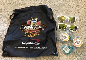 Lot 2017 Final Four Gear Phoenix Drawstring Backpack Sunglasses Mardi Gras Chain - Picture 1 of 8