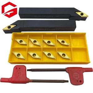 SVJCR1212H11 SVJCL1212H11 Drehwerkzeugaufnahme + 10 Stück VCMT110304 Hartmetalleinsätze - Bild 1 von 6