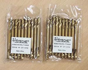20PC #11 TITANIUM DOUBLE END DRILL BITS FULL GROUNDED - Picture 1 of 2