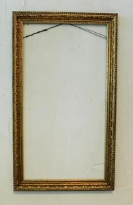 Antique 1800's Ornate Gold Gilt Gesso Baroque Wood Picture Frame Holds 26 x 14 - Picture 1 of 7