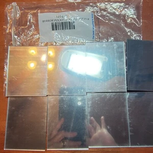 Craft Mirrors X 8 Size 3.25" × 2.5" Has Plastic Film Protection Till Used - Picture 1 of 3