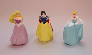 Disney Store Glitter Princess Figures Aurora Cinderella Snow White PVC Figurines - Afbeelding 1 van 7