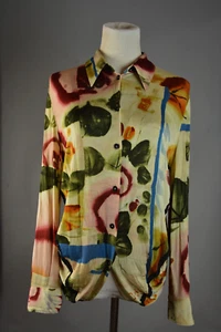 JEAN Paul GAUTLTIER Sheer Abstract print Meash Shirt Multicolor One size - Picture 1 of 5