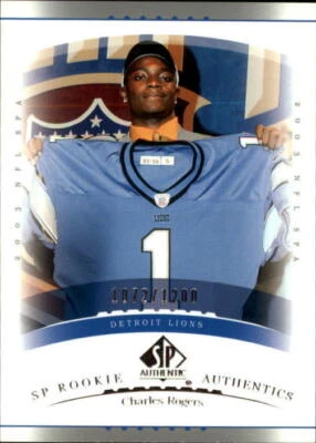2003 SP Authentic #211 Charles Rogers RC /1200 - NM-MT - Image 1 of 2