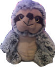 14 INCH GRAY AND BLACK Stuffed Sloth plush toy, The Petting Zoo toy company, 