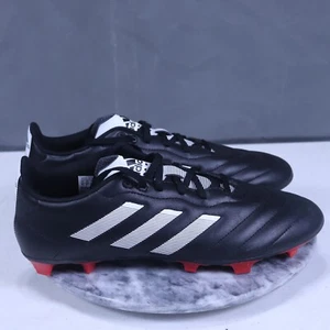 Botines de fútbol Adidas negros blancos Goletto VIII FG para hombre talla 11 - Imagen 1 de 9