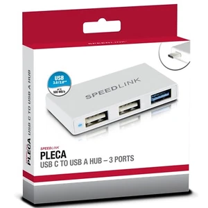 Speedlink Plea USB-C auf USB-A USB-Hub Adapter 3-Port 3.0 / 2.0 Typ C Konverter - Bild 1 von 2