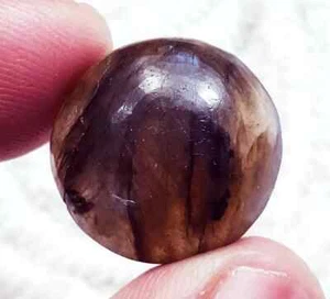 Pietra Preziosa Sciolta Certificata 100% Naturale Labradorite 18,35 Ct Forma Tonda - Foto 1 di 6