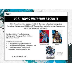 2021 Topps Inception Baseball Hobby Box Factory Sealed 21TOBI - Picture 1 of 5