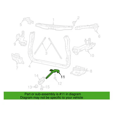 Gancho de reboque direito passageiro dianteiro Mopar original do fabricante para Jeep Grand Cherokee 18-19 - Imagem 1 de 2