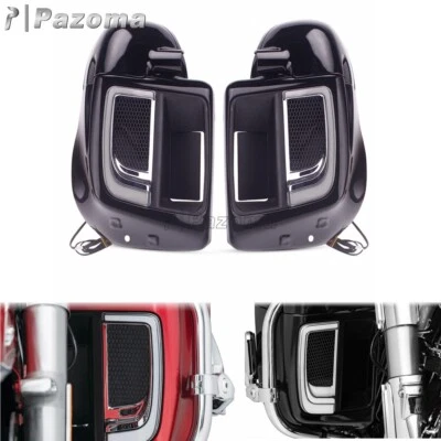 Lower Vented Fairing w/LED Turn Signals For Harley Touring Electra Glide FLHXS — 第 1/4 张图片