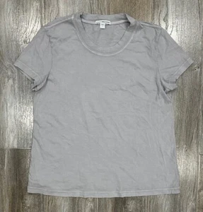 James Perse Women's WLJ3114 Light Grey Vintage Little Boy Crewneck T-Shirt - Picture 1 of 3