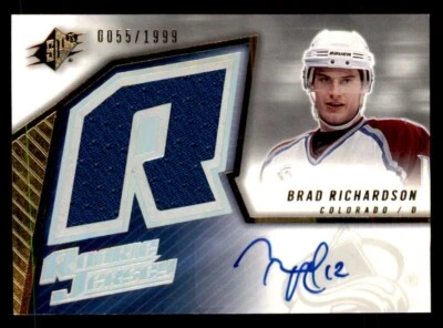 2005-06 SPx #226 Brad Richardson JSY AU RC Colorado Avalanche 0055/1999 - Image 1 of 2