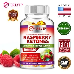Raspberry Ketones 1000mg - Weight Loss, Appetite Suppressant, Reduce Belly Fat - Bild 1 von 13