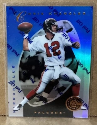 Chris Chandler 1997 Pinnacle Certified Mirror Blue Refractor #87 RARE SP 1:29850 - Image 1 of 2