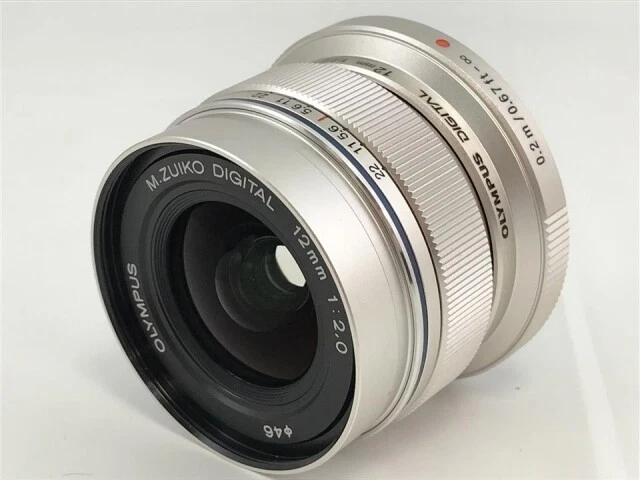 OLYMPUS Single Focus Lens M.ZUIKO DIGITAL ED 12mm F2.0 ED 12mm F2.0 Silver - Image 1 of 1