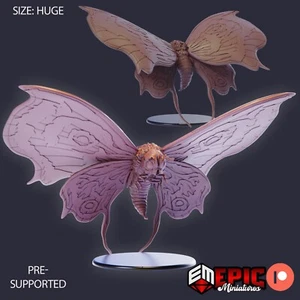 Giant Moth Titan | Epic Miniatures | Wargaming RPG 3D Printed Mini - Picture 1 of 1