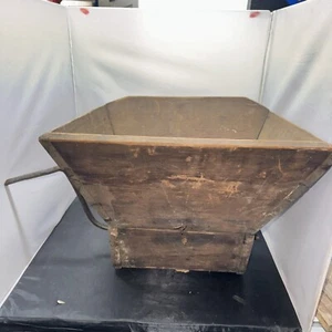 Antiker Holz Traubenzerkleinerer Apfel Obst Zerkleinerer Apfelwein Weinherstellung Bauernhaus - Bild 1 von 6