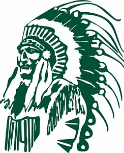 Native Indian Tribe Chief Face Headdress Car Truck Window Vinyl Decal Sticker - Picture 1 of 2