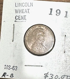 1919 Lincoln Wheat Cent BU RED BROWN - Picture 1 of 2