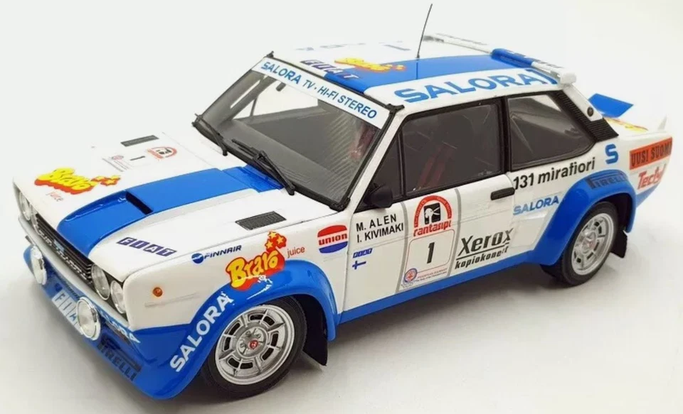 KYOSHO KY8376H FIAT - 131 ABARTH N 1 WINNER RALLY 1000 LAKES 1980 M.ALEN - I.KIV