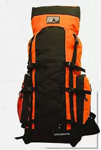 ORANGE Extra Large Backpack Camping 4300 CI Hiking Pack Hunting Safety Hunt Camp - Picture 1 of 5