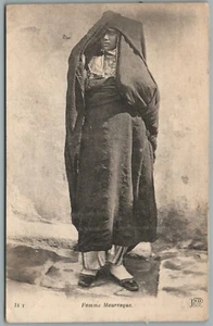 ALGERIA FEMME MAURESQUE ANTIQUE POSTCARD - Picture 1 of 2