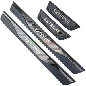 Listones de entrada de fibra de carbono de acero inoxidable de acero inoxidable para Dacia Spring EV Extreme - Imagen 1 de 8