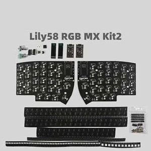 Lily58 RGB MX PCB Kit Split Keyboard PCB Kit Un-soldered Keyboards Accessories - Picture 1 of 7