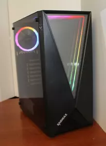 RGB Gaming PC Desktop Computer 12 Core Ryzen 3 2200G 3.7GHz 500GB 8GB RAM WIN 10 - Picture 1 of 12